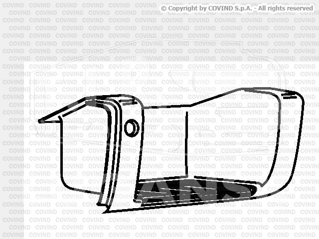 0FH/242, Подножка низ правая — Covind