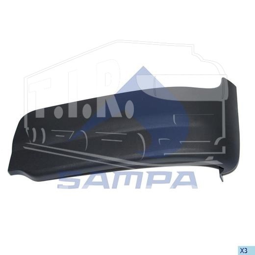 1820 0038, Угол бампера лев — Sampa