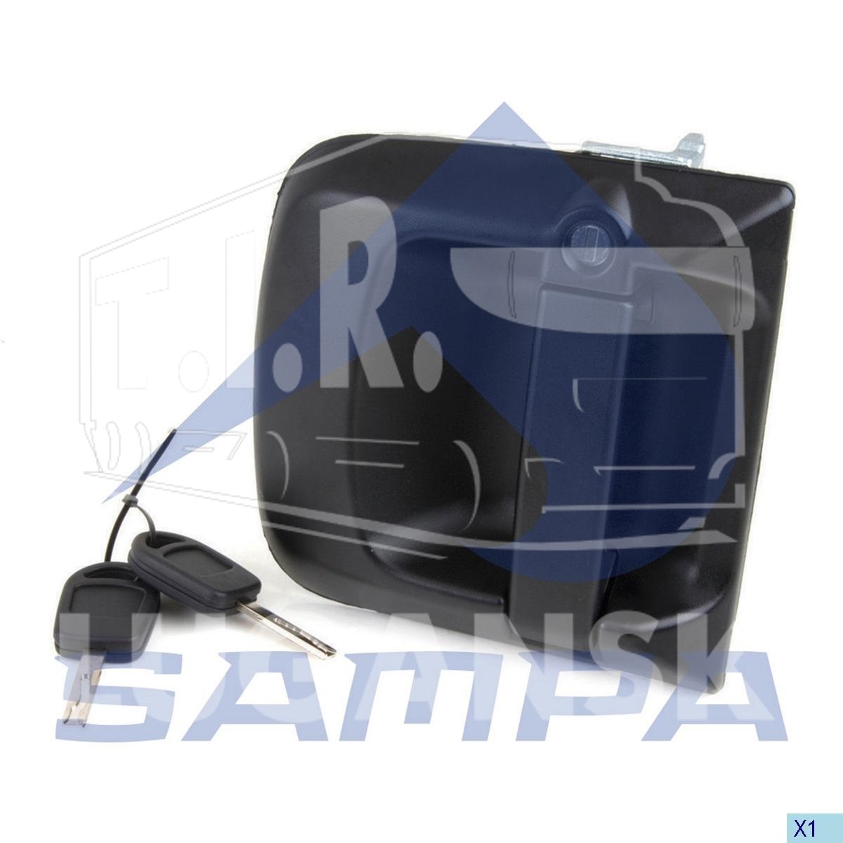 023.215, Ручка двери наружная лев — Sampa