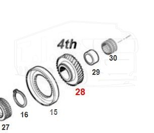 Шестерня 4-й передачи z=27