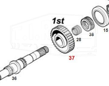 Шестерня 1-й передачи z=39