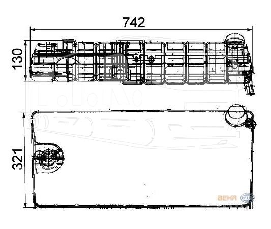 8MA 376 705-251, Бачок расширительный — Hella