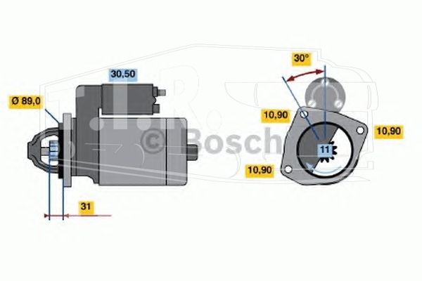 Стартер 24v 4kw 11T