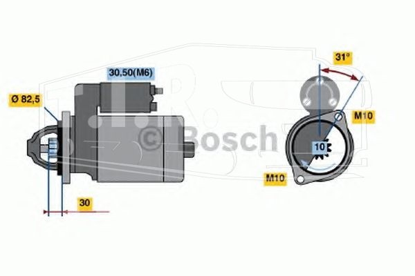 Стартер 12v 2.2kw