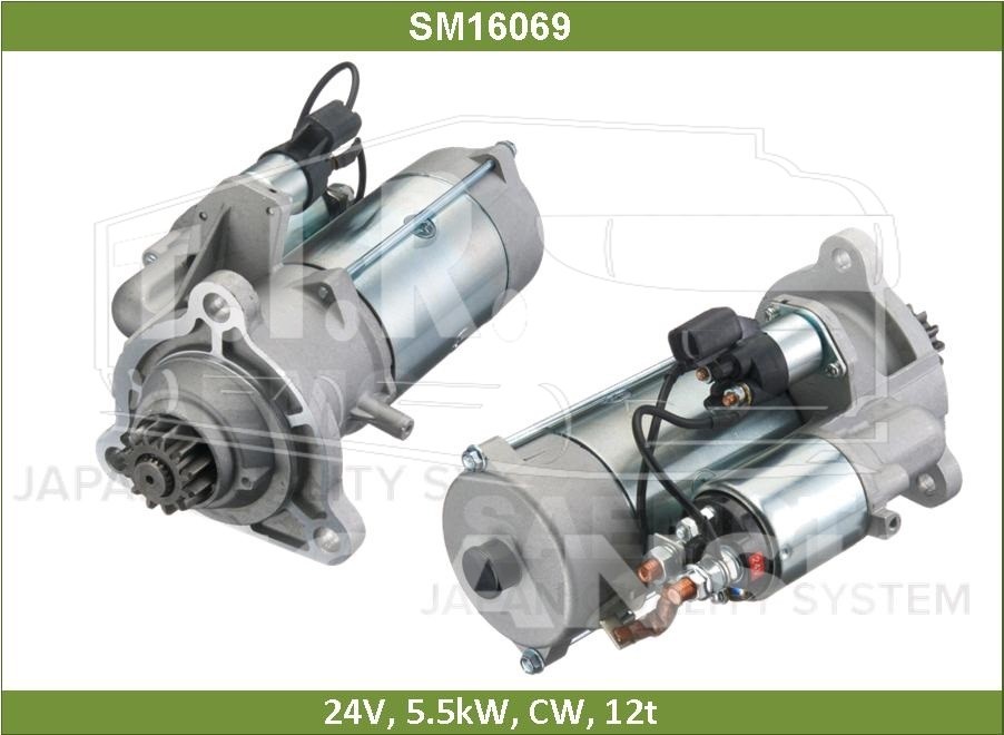 Стартер 24v 5.5kw 12t
