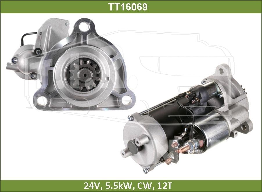 Стартер 24v 5.5kw 12T (редуктор)
