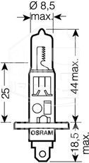 Лампочка H1 12V Silverstar 2.0