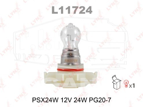 Лампочка 12V 24W PG20/7
