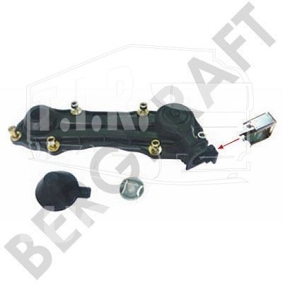 BK1600927AS, Р-к суппорта крышка в сборе с датчиком — Bergkraft