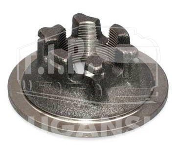 111396, Гайка ступицы М42*2/SW65 прорезная — MEGA