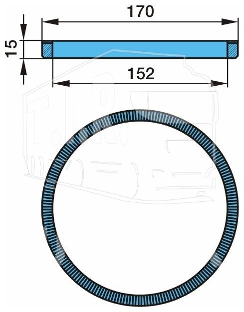 03.310.08.18.0, Кольцо ABS D152 — BPW