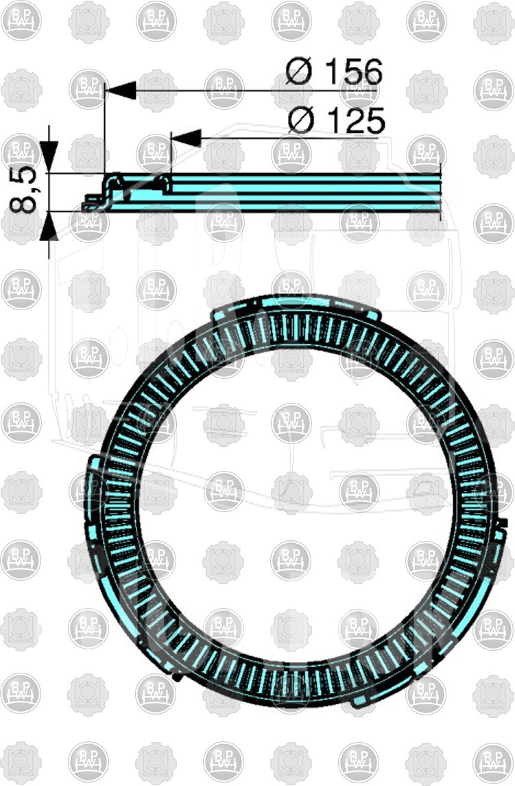 ZX01.0200, Кольцо ABS D156 — ZeTeX
