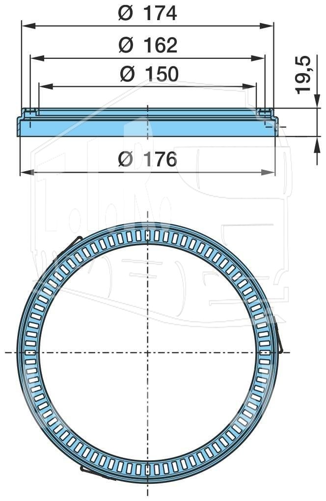 05.310.08.44.1, Кольцо ABS D150 — BPW