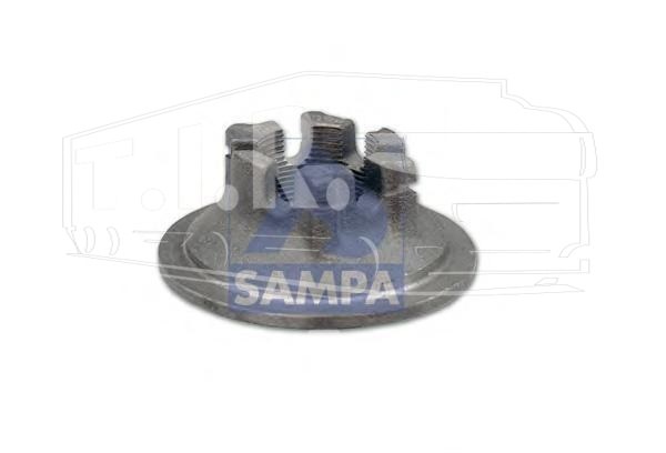 070.049, Гайка ступицы М42*2/SW65 прорезная — Sampa