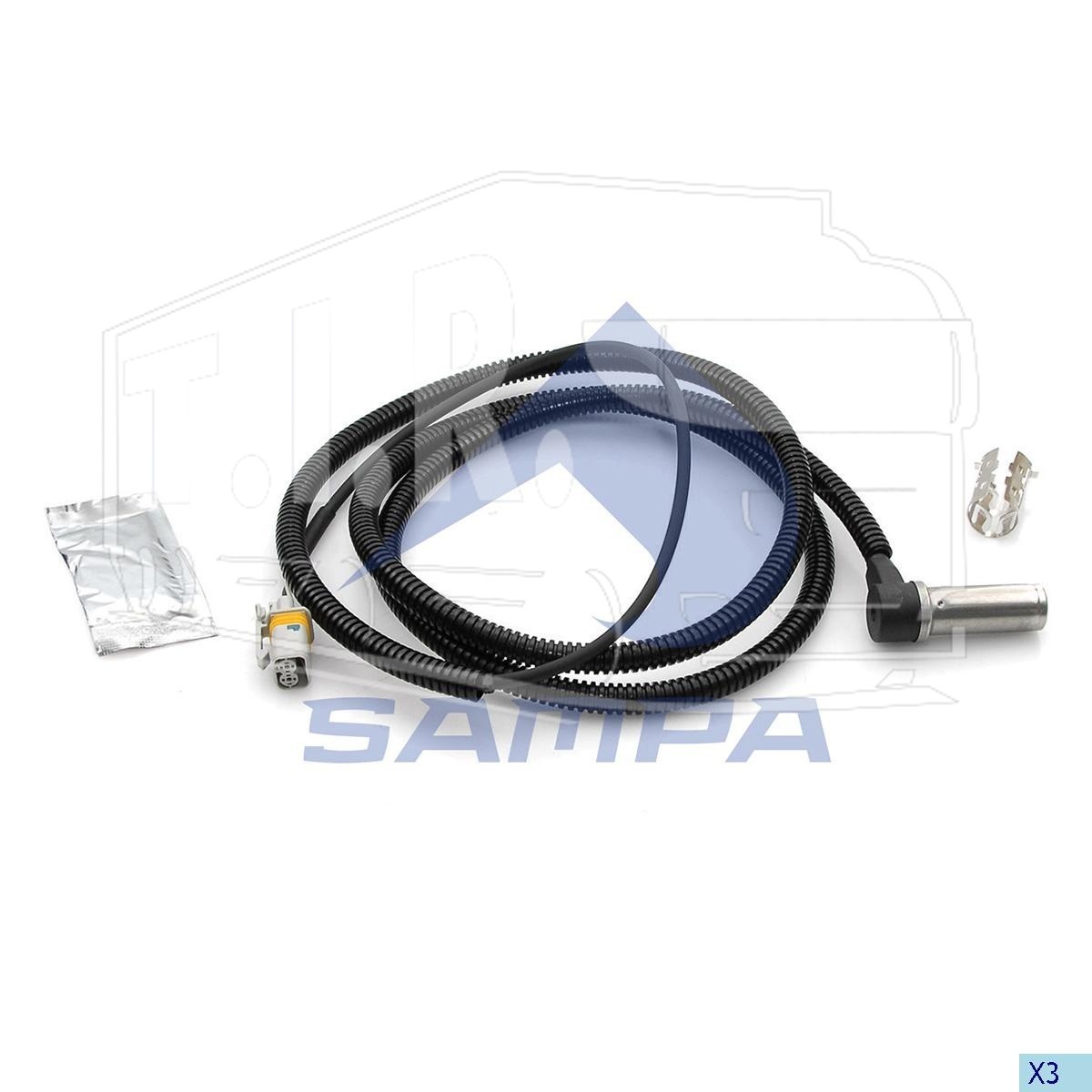 096.391, Датчик ABS L=1900 (левый) — Sampa