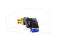 Соединитель уголок М22*1,5/D10mm метал/пласт