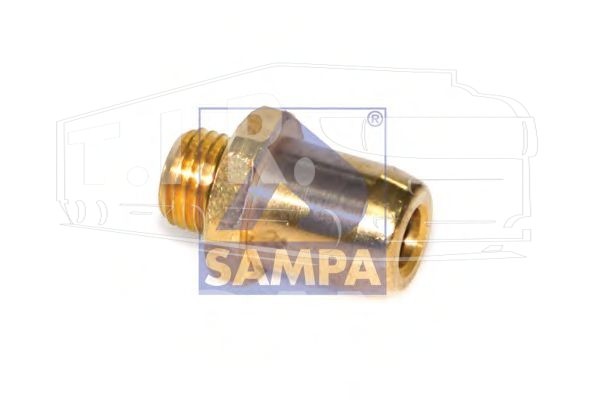 042.013, Соединитель М14*D8 латунь — Sampa
