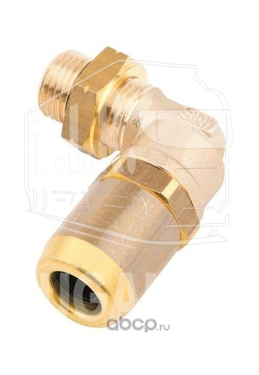 Соединитель уголок М16*1,5/D8 латунь