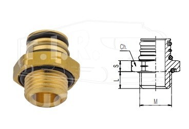 Соединитель М16*1.5 поворотный (P5)