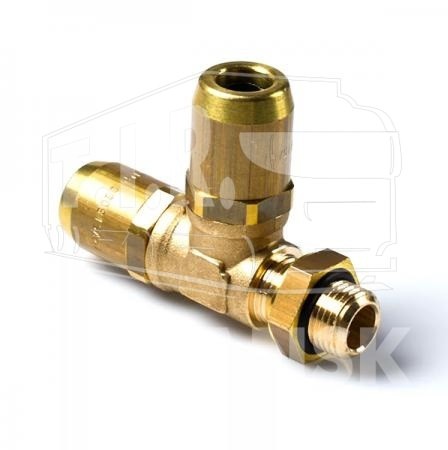 Соединитель тройник М22*1.5 D8/D8 латунь