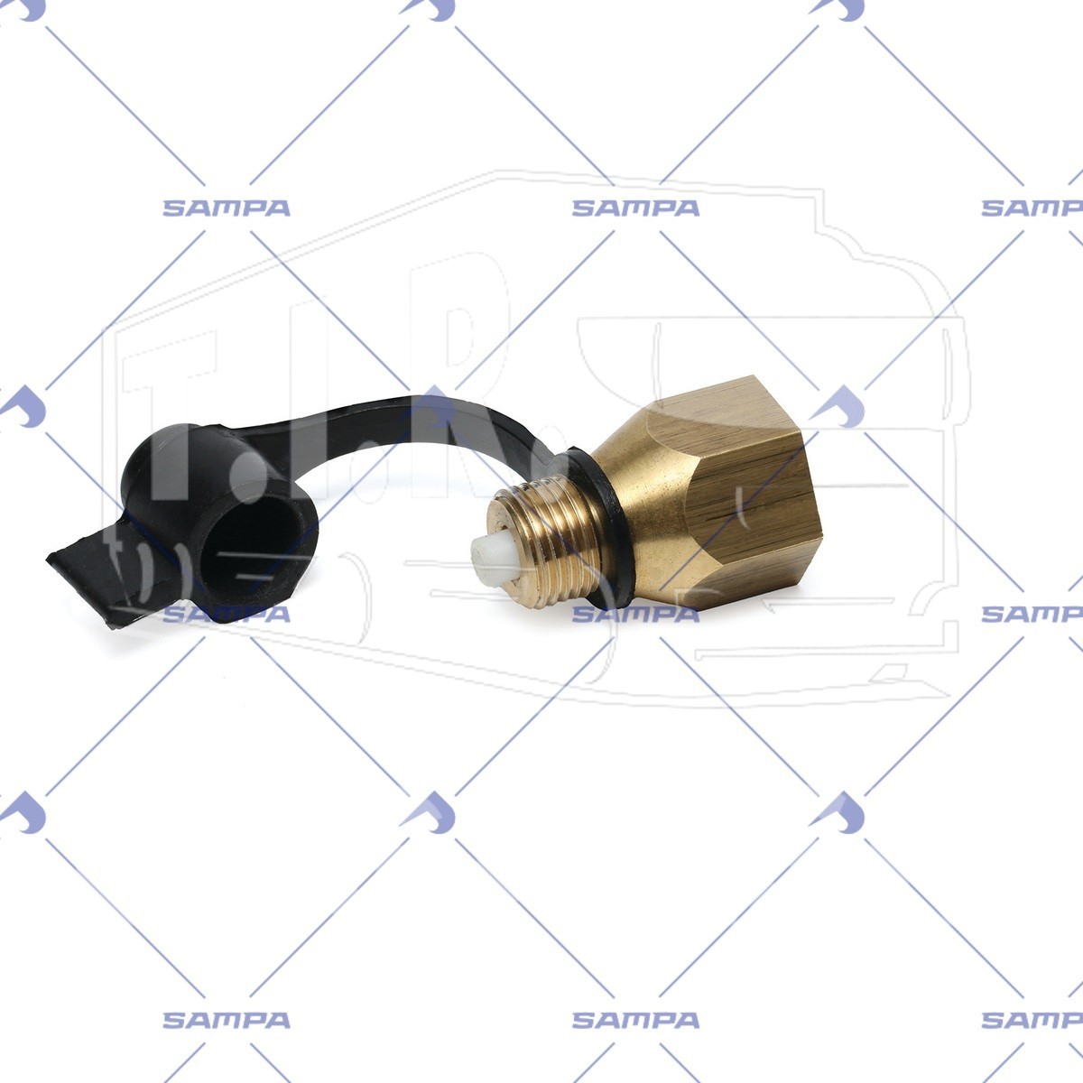 096.1623, Клапан воздушный рессивера M18*1,5 — Sampa