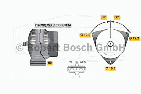 Генератор 24V 80A
