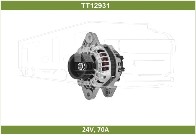 TT12931, Генератор 24v 70A — Tesla