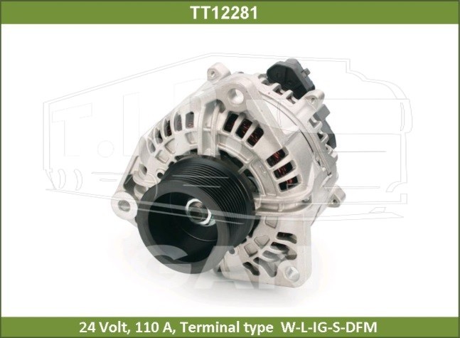 TT12281, Генератор 24V 100A — Tesla