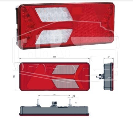 Фонарь задний LED LH