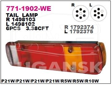 Фонарь задний VOLVO-SCANIA R