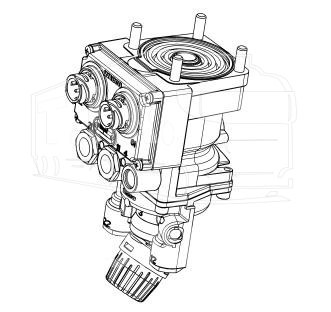 Кран главный тормозной EBS