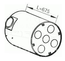 DIN80401, Глушитель — Dinex