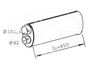 DIN47308, Глушитель — Dinex