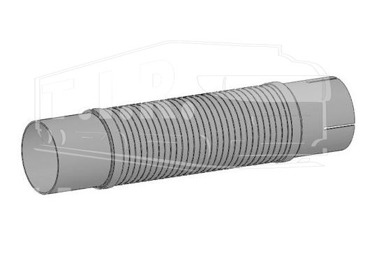DIN51290, Гофра глушителя D90 L360 INOX — Dinex