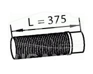 DIN47268, Гофра глушителя D110/L375 — Dinex