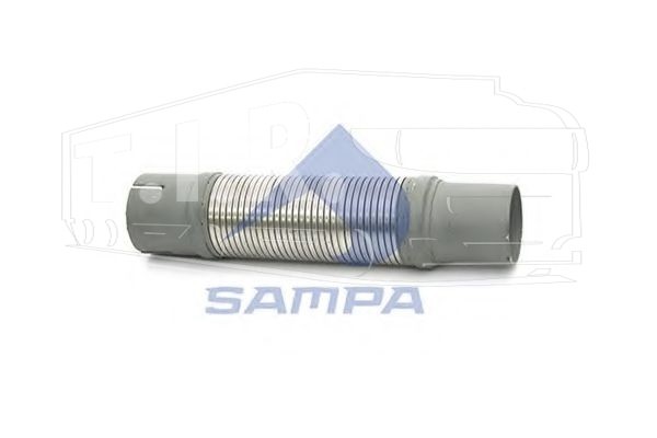 Гофра глушителя D77*365