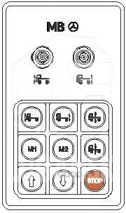 446 056 013 0, Пульт управления пневмоподвеской ECAS — Wabco