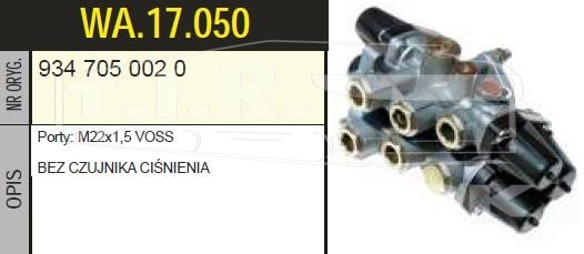 WA.17.050, Клапан 4-х контурный — Truckline