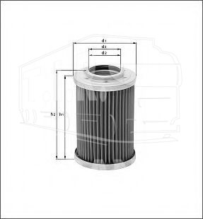 HX40, Фильтр масляный КПП — Mahle