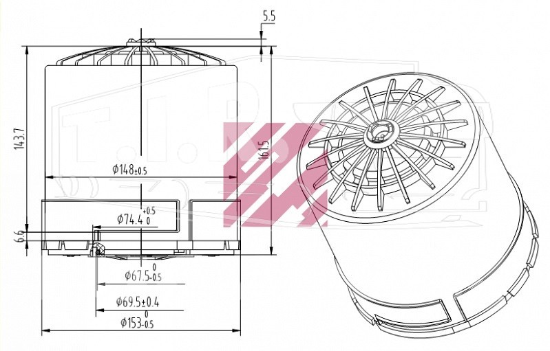 M7110042, Фильтр влагоотделителя — Marshall