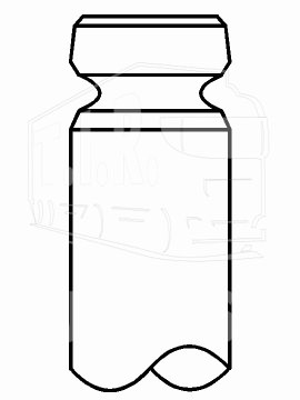 227 VE 31032 000, Клапан впускной 49*10*136,6 — Mahle