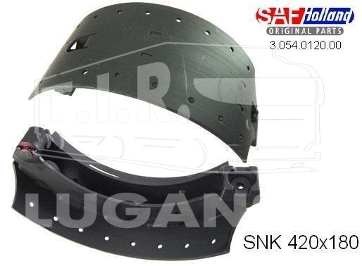 3 054 0120 00, Колодка тормозная 180*420 — SAF