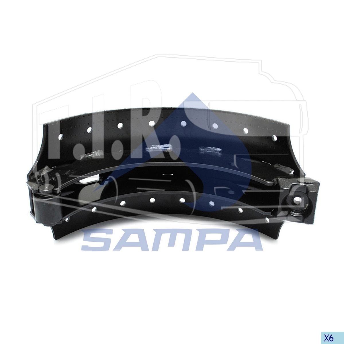 075.170, Колодка тормозная 180*420 — Sampa