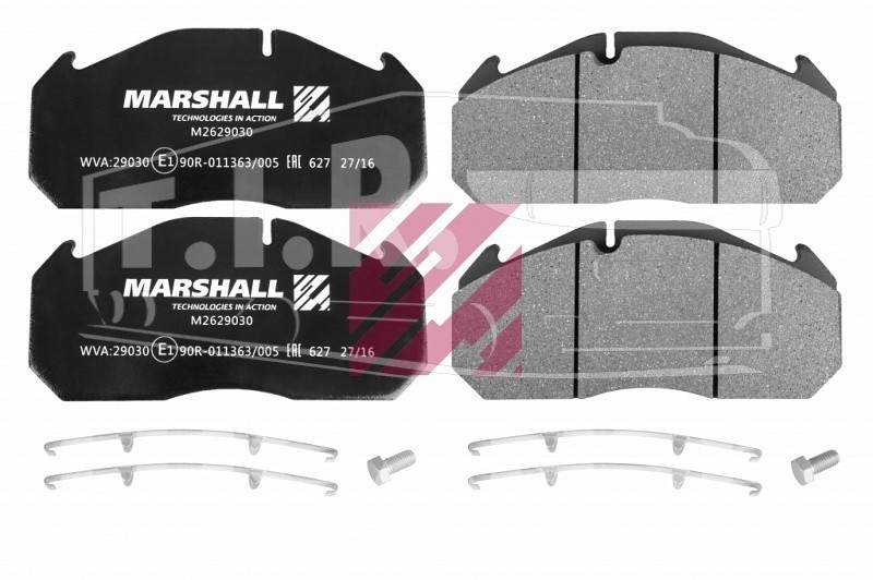 M2629030, Колодки тормозные 249*118*28 — Marshall