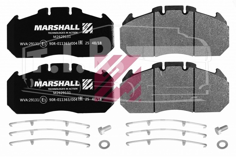 M2629131, Колодки тормозные 250*118*30 — Marshall