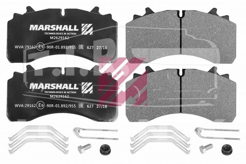 M2629162, Колодки тормозные 210.3*109.5*31 — Marshall