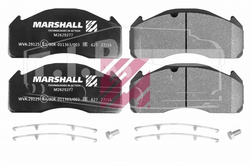 M2629277, Колодки тормозные 249.2*111*29 — Marshall