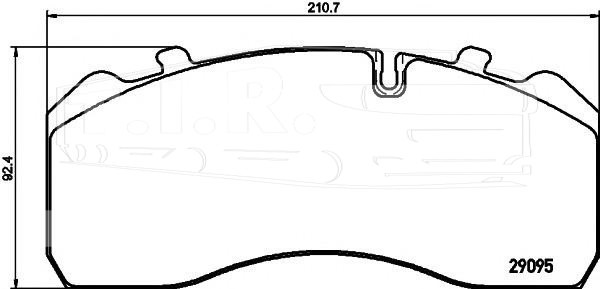 85-11418-SX, Колодки тормозные 210*92*30 — STELLOX