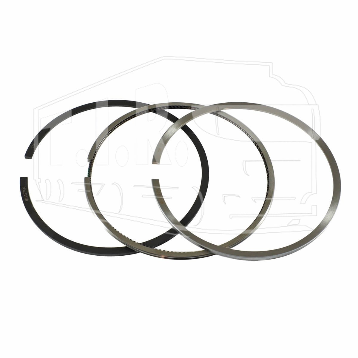 Кольца поршневые 107mm STD 3.0*2.5*3.5