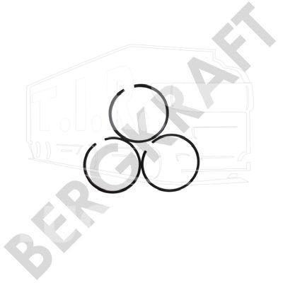 BK8501941, Кольца компрессора 78.0mm 1.00 (толщины 2.5x2.5x4.0mm) — Bergkraft